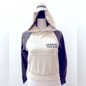 Kids Fear of God Essentials Wheat Raglan Hoodie, Gently Used, Size 6/7